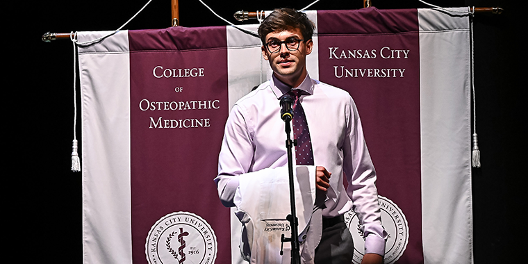 KCU welcomes new osteopathic medical students with symbolic white coat ceremonies