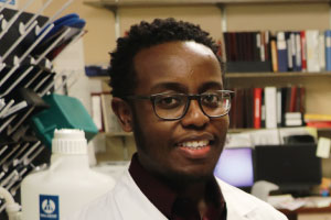 KCU Student Researcher Roy Muriu