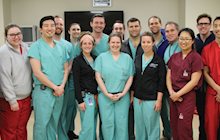 KCU Alum returns to his alma mater along with his fellow residents to practice their surgical skills