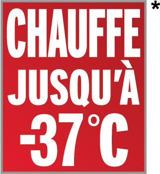Réchauffe jusqu’à 37 °C.