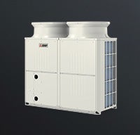 Ecodan CAHV heat pump water heating unit.