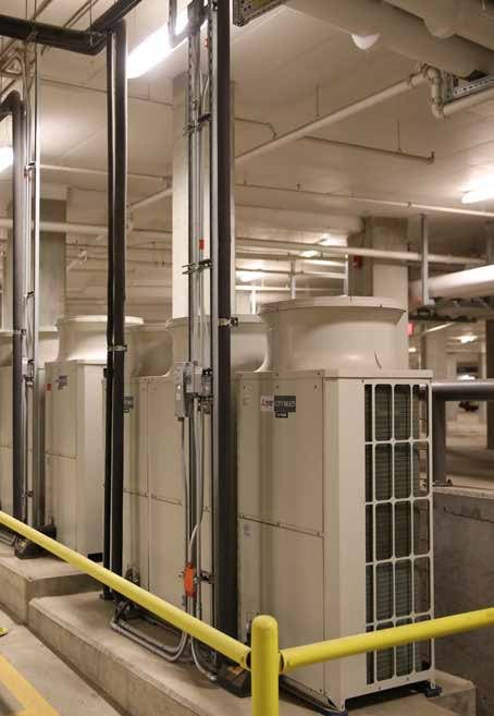 Mitsubishi Electric CITY MULTI outdoor units installed at Rogers Place