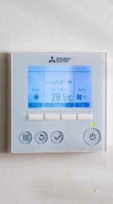 Mitsubishi Electric heat pump thermostat