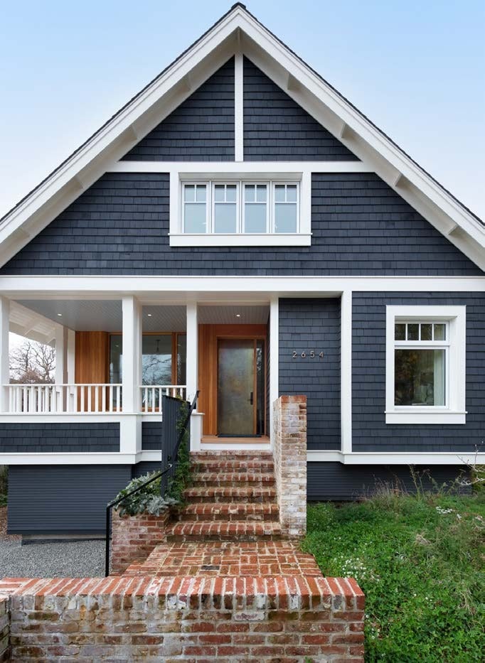 Exterior of the renovated 1912 Victoria House in Victoria, British Columbia