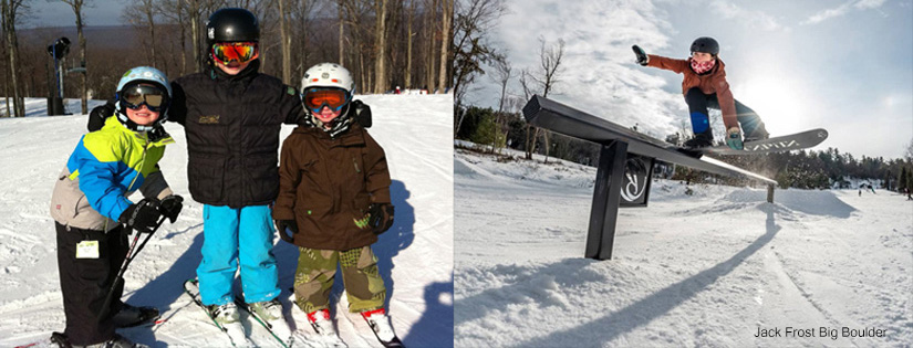 Kids can ski and snowboard at Jack Frost Big Boulder 