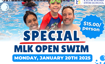 Special MLK Day Open Swim at Five Star Swim School - Cherry Hill NJ