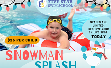 Snowman Splash - Five Star Swim School, Edison NJ