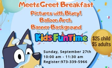 Bluey Meet and Greet Breakfast at Kids Funtime