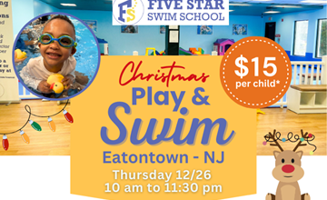 Christmas-themed Play & Swim - Five Star Swim School - Eatontown NJ