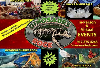 Dinosaurs Rock, Gems Rock & Oceans Rock School Assemblies