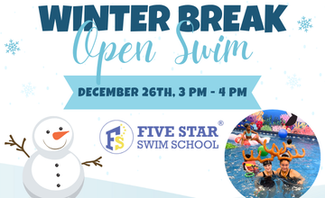 Winter Break Open Swim at Five Star Swim School - Eatontown NJ