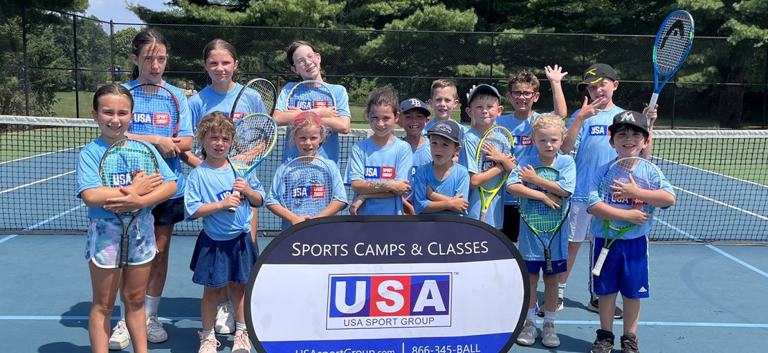 Kids enjoying USA Sport Group's Foundation Tennis Camp!
