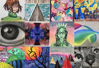 Surreal Collage Art Project for Teens - Kids Art Classes, Camps