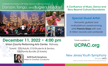 Wharton Arts' Danzon, Tango and Bugler's Holiday at Union County Performing Arts Center