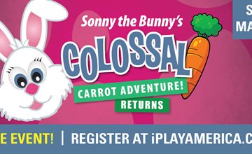 Sonny the Bunny at iPlay America