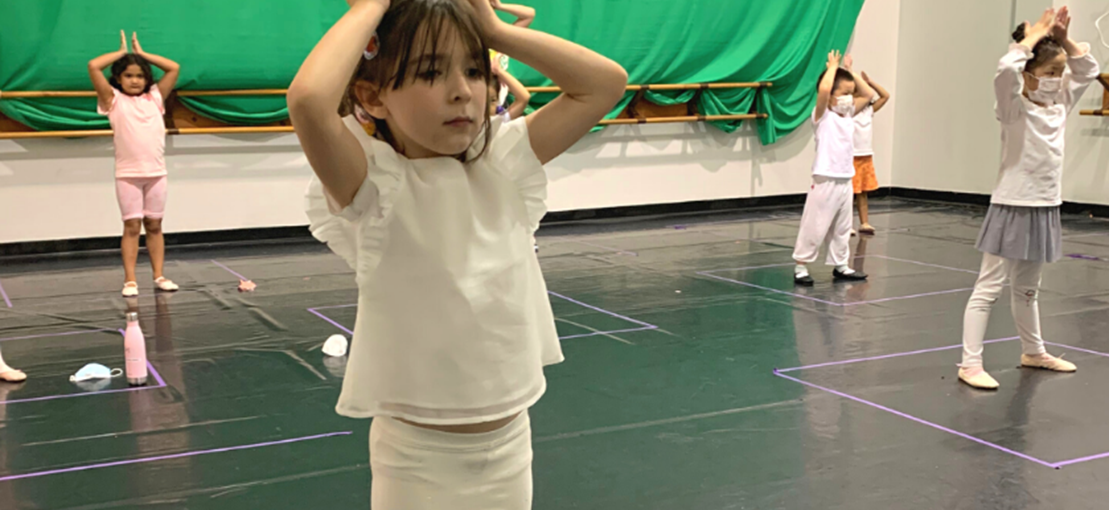 Campers learn dance steps in Ballet, Hip-Hop, and Jazz!