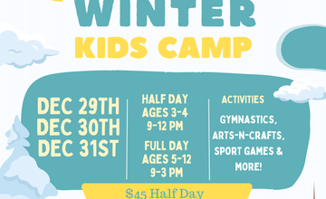 Winter Kids Camp at Sunburst Gymnastics