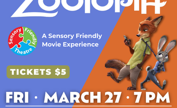 Zootopia – A Sensory Friendly Movie Experience at UCPAC’s Hamilton Stage