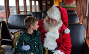 Santa Express at Black River & Western Railroad