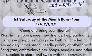 Saturday Stiches and Supply Swap at Washington Township Library