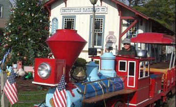 Christmas Train Ride at Historic Smithville