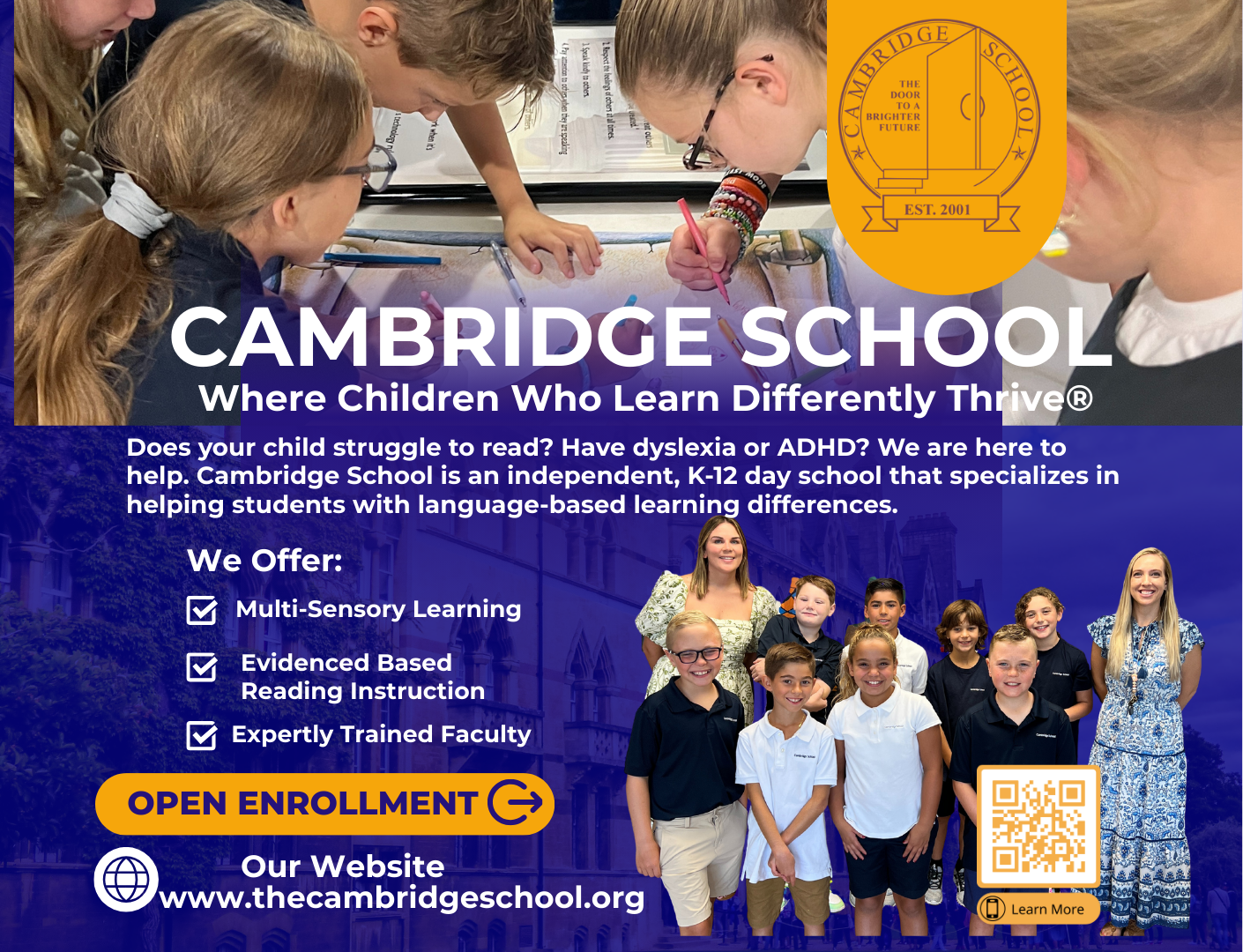Cambridge School Information Sessions | NJ Kids
