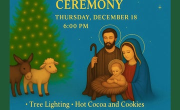 Tree Lighting Ceremony: Caroling, Cookies, and Cocoa