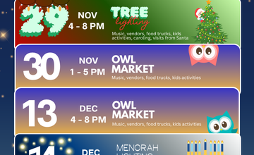 Highland Park’s Owl Holiday Craft Markets