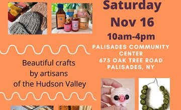 Palisades Fall Craft Fair Nov 16 at Palisades Community Center