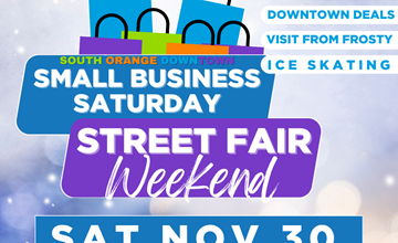 South Orange Downtown Small Business Saturday Street Fair Weekend at Village Plaza