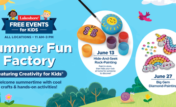 Free Kids Event: Summer Fun Factory Feat. Creativity for Kids® at Lakeshore Learning