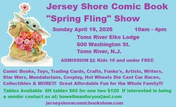 The Jersey Shore Spring Comics Show at Toms River Elks