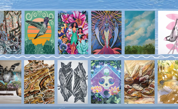 In AWE Art Exhibit at Tulpehaking Nature Center