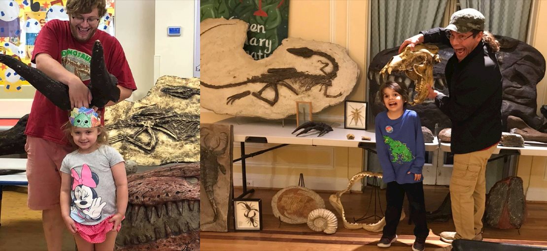 DINOSAURS ROCK Jurassic Kids Party - Amazing display of Dinosaur Specimens!