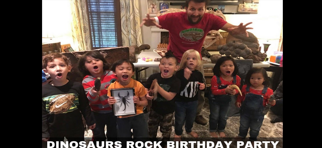DINOSAURS ROCK Kids Birthday Parties - We bring the Museum to you!