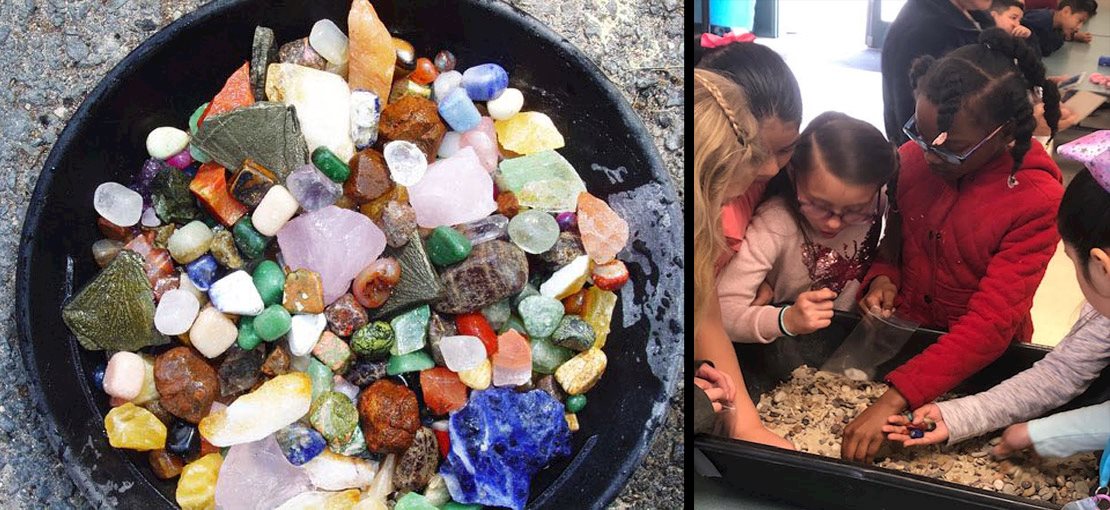Kids take home REAL minerals with GEMS ROCK
