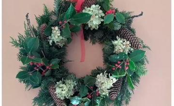 Winter Wreath Decorating