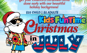 Christmas in July at Kids Funtime
