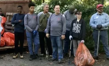 Fall Clean-up in the Marsh at Tulpehaking Nature Center