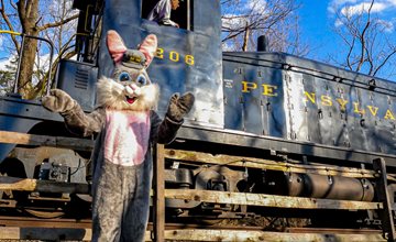 Easter Bunny Express at Black River & Western Railroad
