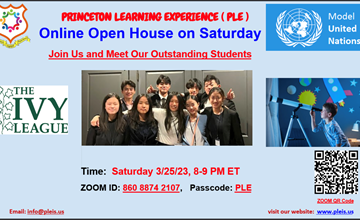 Virtual Open House - Princeton Learning Experience's Summer 2023 Model UN Program