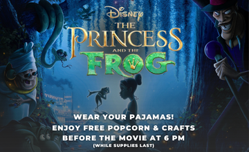 The Princess & The Frog – Popcorn & Pajamas Film Series At UCPAC’s Hamilton Stage