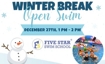 Winter Break Open Swim at Five Star Swim School - Cherry Hill NJ