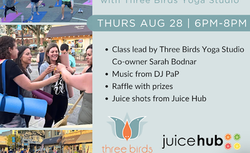 Outdoor Yoga Experience with Three Birds Yoga Studio at Village Plaza