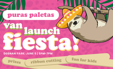 Puras Paletas' Van Launch Fiesta! at Degnan Park in West Orange