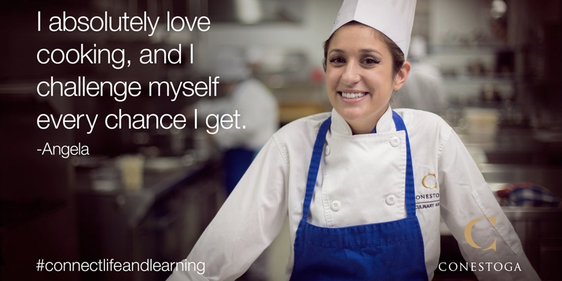 « J’adore faire la cuisine et je me pousse constamment à relever de nouveaux défis. » - Angela 