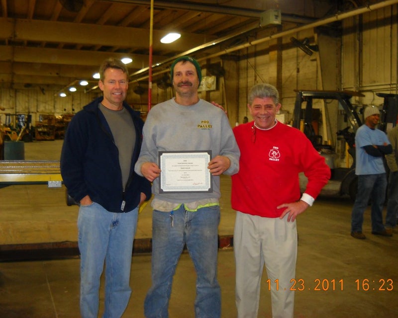 Pallet manufacturing operations at Pro Pallet.