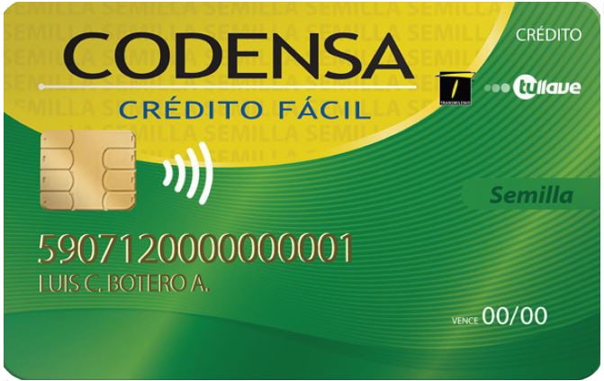 tarjeta codensa semilla