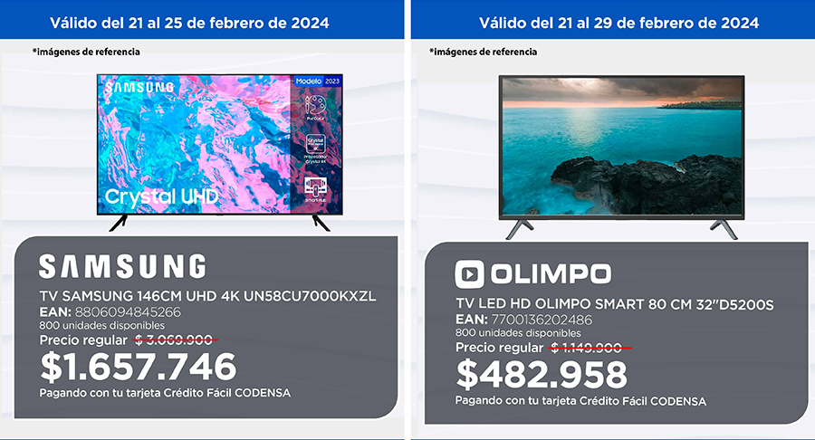 Televisor Smart LED UHD de 50 marca Olimpo en Descuento - Olímpica