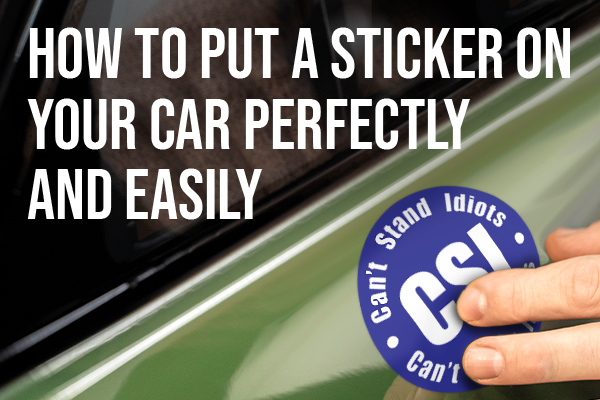 How to Remove Sticker: Glass, Car, Bumper